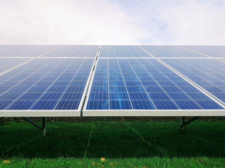 solar panel upward