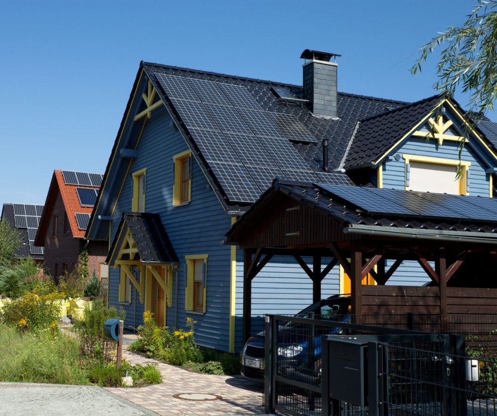 black solar panels