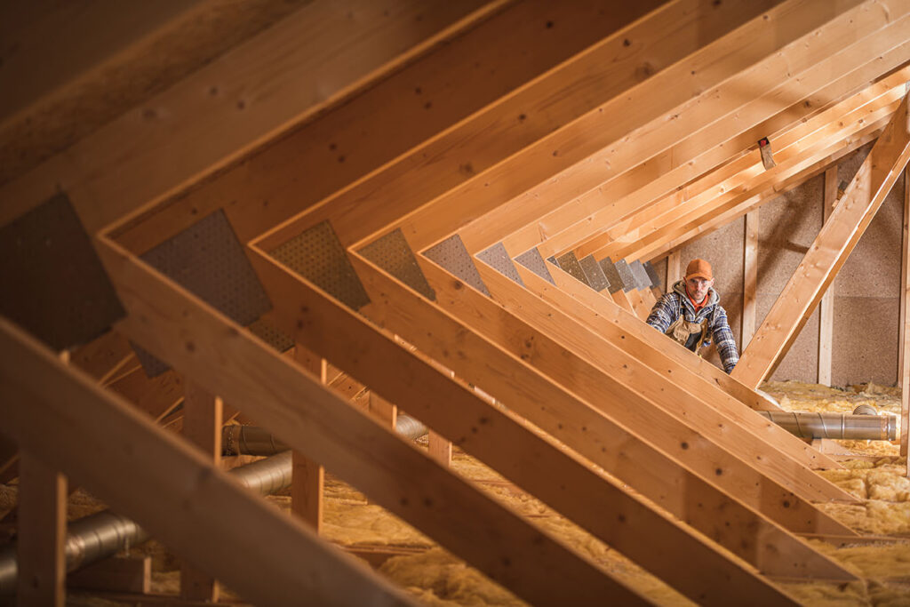 insulating attic