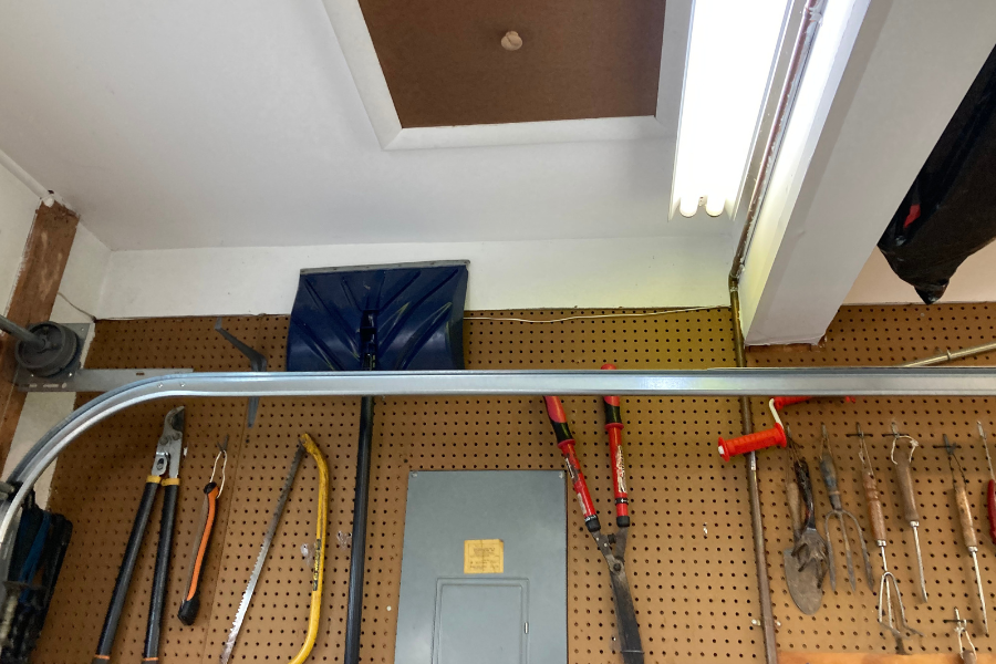 home prior to having solar backup box inside