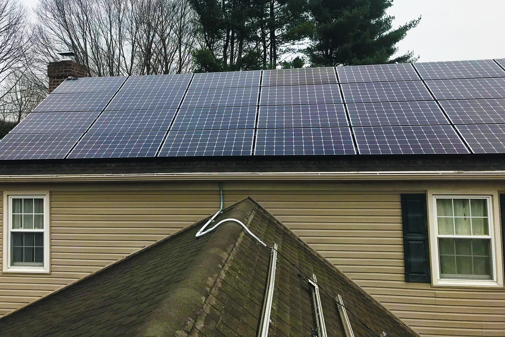 new solar mounting system for added solar panels to expand solar installation