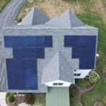14.26kW solar panel installation on house roof in Lancaster, PA