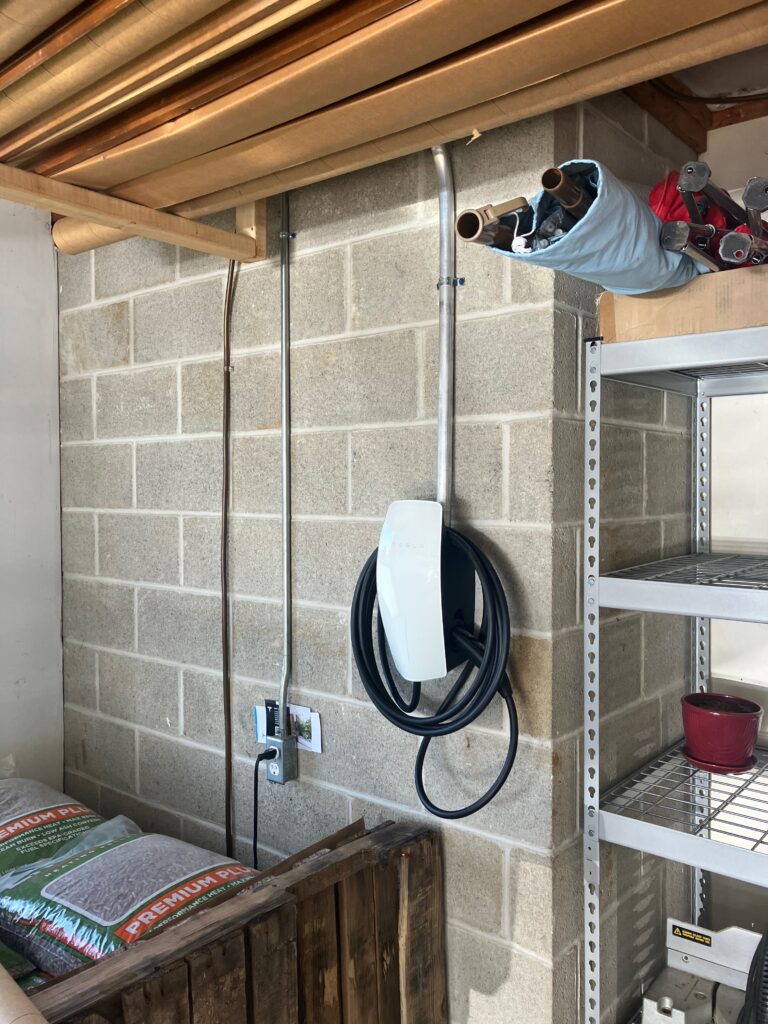 EV charger installed by Belmont Solar in Quarryville, PA
