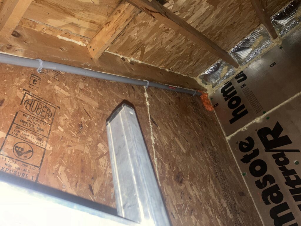 Electrical work in attic of home in Boiling Springs, PA