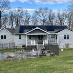 Grid-tied solar panels on house in New Providence, PA