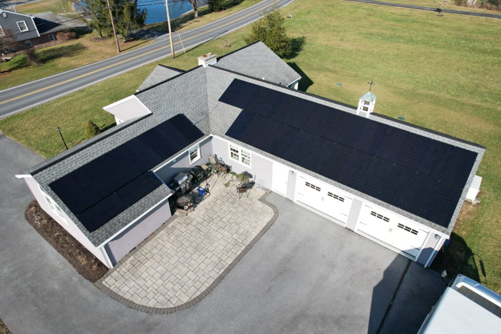 14.76 kW solar panels on home in Denver, PA