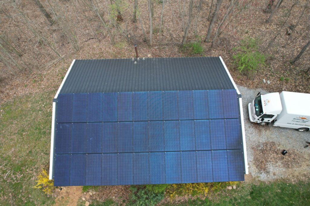 Installation of 14.76 kW Solar Panels on building in Airville, PA