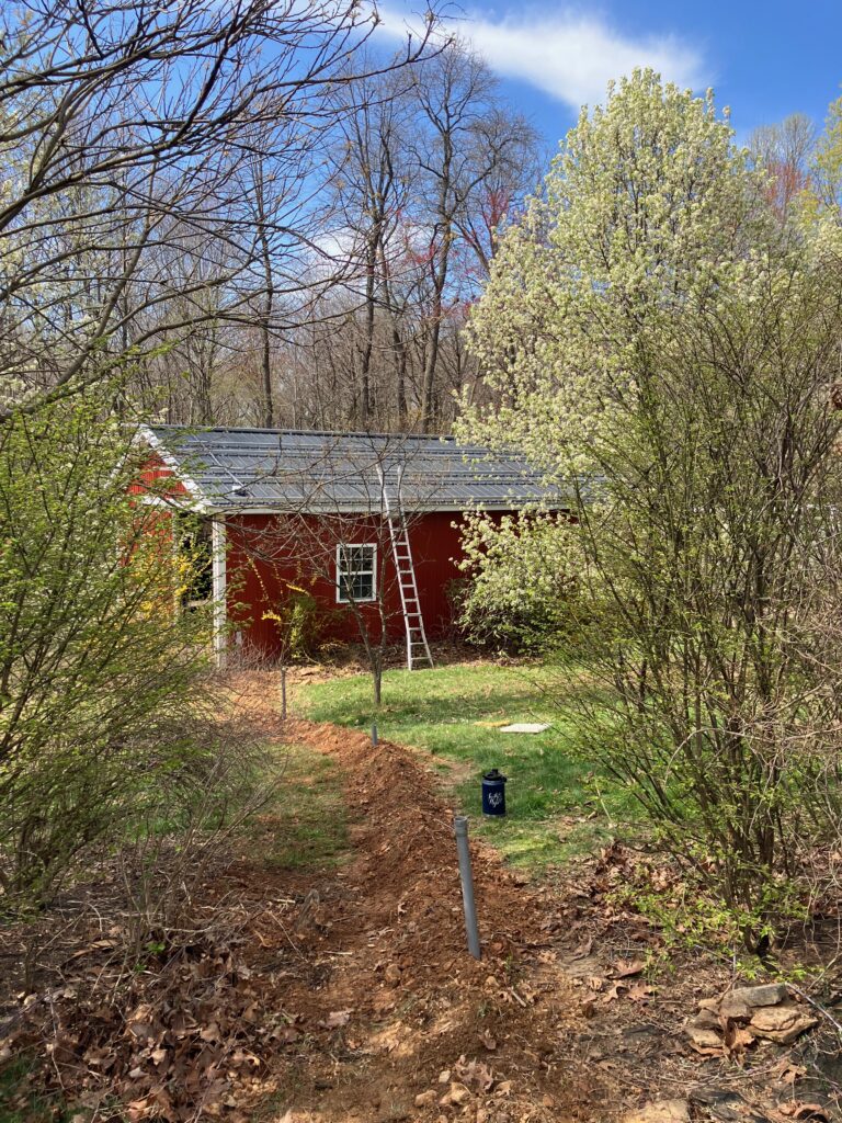 Installation of Tough Trac grid on building in Airville, PA