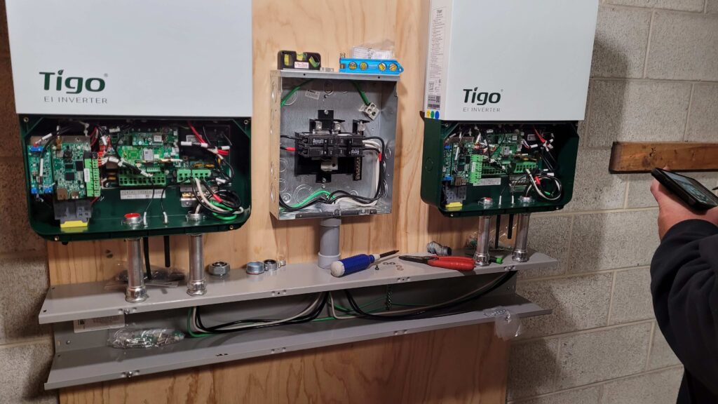 Installation of two Tigo inverters in home in Telford, PA