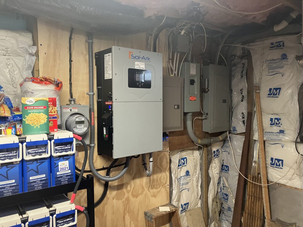 Sol-Ark Inverter Installed in a Basement in Hershey, PA