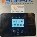 Sol-Ark Inverter display screen in basement Hershey, PA