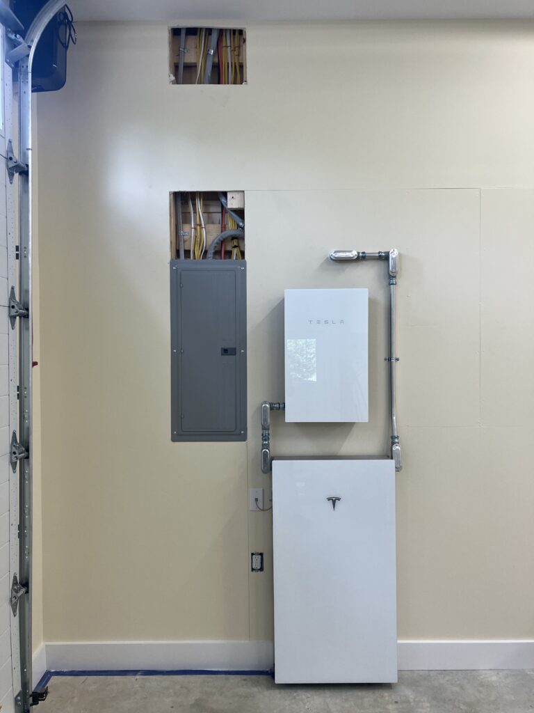 Tesla Powerwall in garage in Bernville, PA