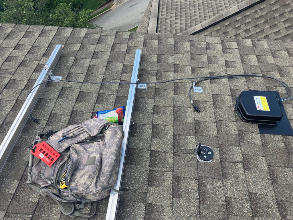 Tough Trac system being installed on house in Boiling Springs, PA