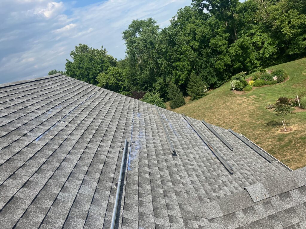 Tough track installation on roof in Lancaster, PA