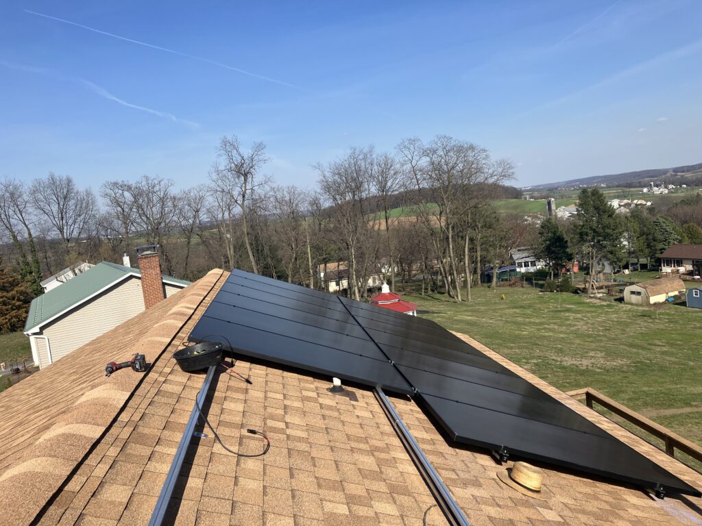 image of the solar panel installation by Belmont Solar in Quarryville, PA