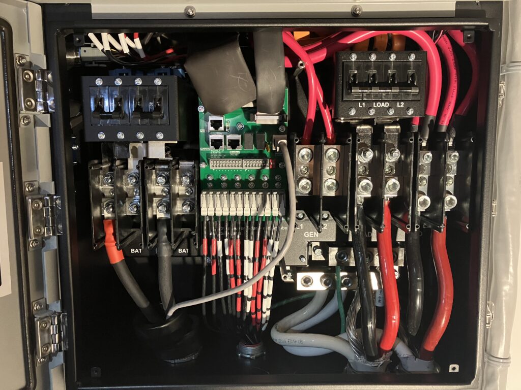 new wiring setup installed by Bemont Solar for solar system in Quarryville, PA