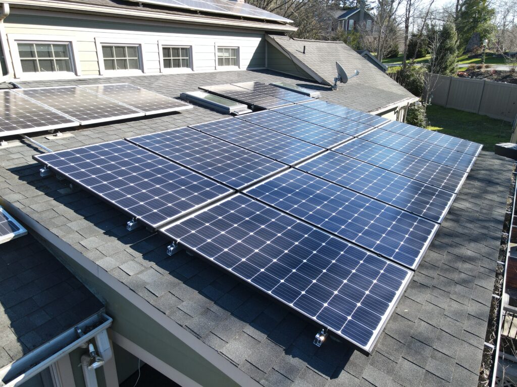 solar panels on a home installed by a solar installer in dickinson pa