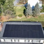 13.94kW solar system pictured from above