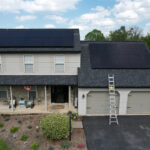 a picture of a home with a new solar installation in New Providence PA