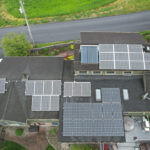 birds eye view of a 4.76 kW Solar Installation in Bird in Hand, PA