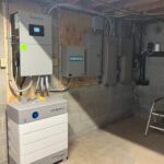 Solar system mainframe in the basement of a house in Quakertown, PA