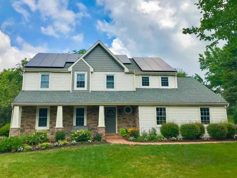 residential solar installation